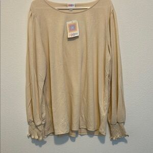 LuLaRoe Cream Women's Top